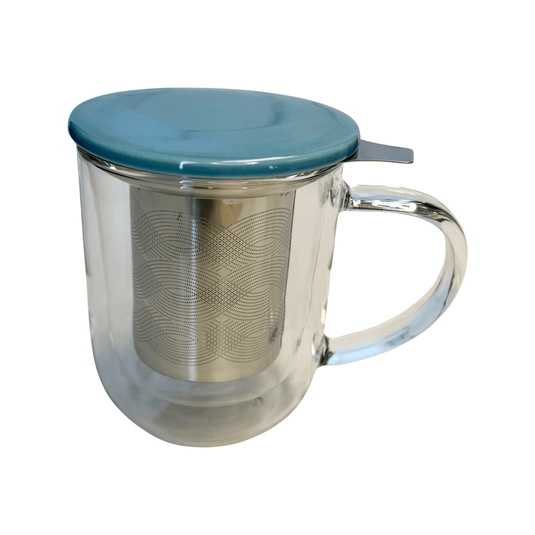 Teabloom Glass Tea Infuser Mug With Ceramic Lid - Loose Leaf Tea Market