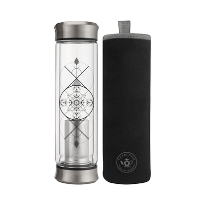 Teabloom Glass Tea Tumbler - Loose Leaf Tea Market